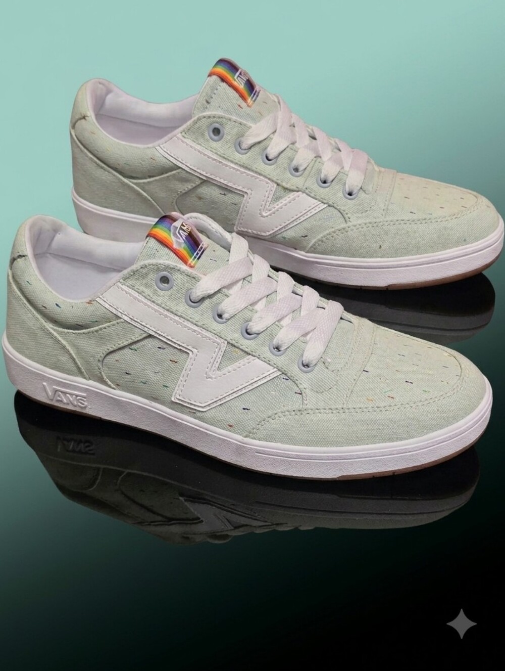Vans Lowland CC 2gether As Ourselves Light Green White, Men’s 11.5 - Women’s 13